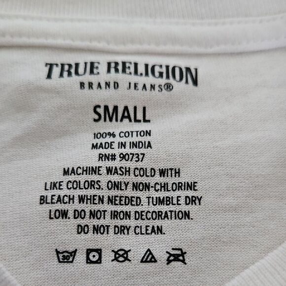 True Religion White Short Sleeve Tee - Picture 9 of 16